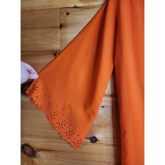 KARLIE WOMEN'S ONE SHOULDER SHORT DRESS ORANGE - Picture 5 of 11